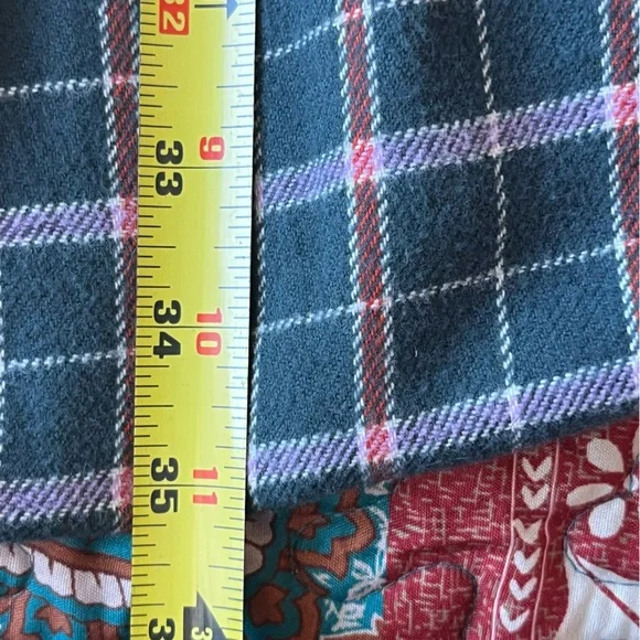 Madewell Flannel Colette Mini Dress Plaid Size 14 Cottagecore Winter Grunge - Picture 13 of 16